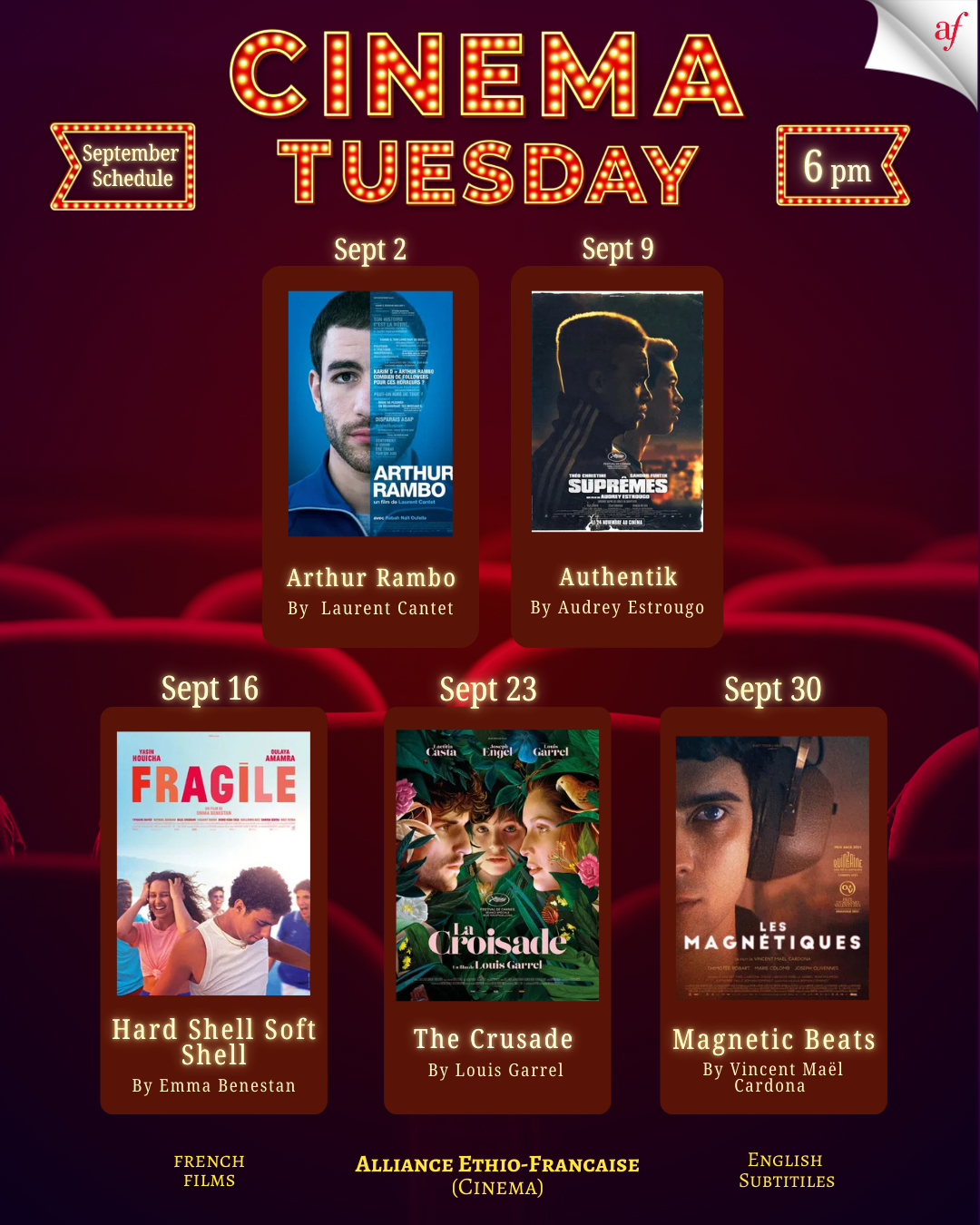 September Cinema Tuesday