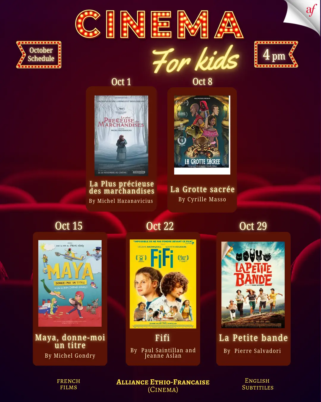 October -Kids Cinema